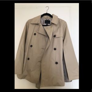 Banana republic trench coat parka in beige (M)